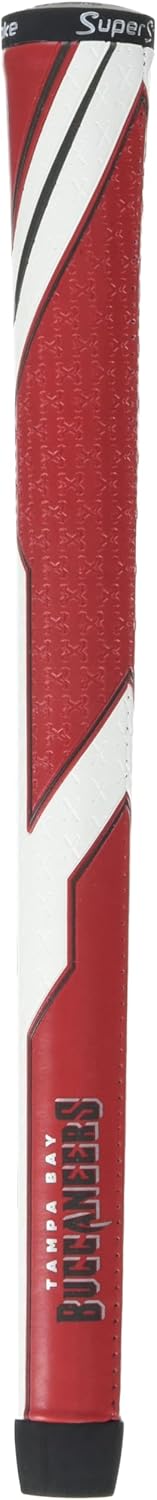 SuperStroke NFL Golf Club Grip, Standard Size, Black, Rubber, Textured