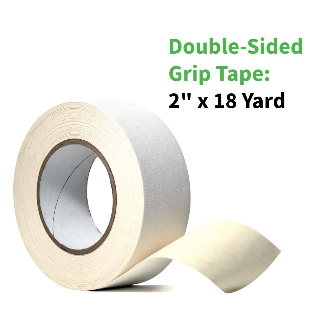 Wedge Guys Golf Grip Tape Roll + 32 Ounce Grip Solvent | Solvent Activated 2" x 18 Yard Double Sided Adhesive Grip Tape Roll for Regripping Golf Clubs