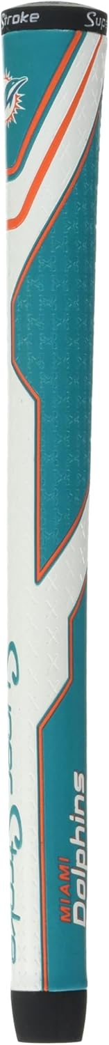 SuperStroke NFL Golf Club Grip, Standard Size, Black, Rubber, Textured