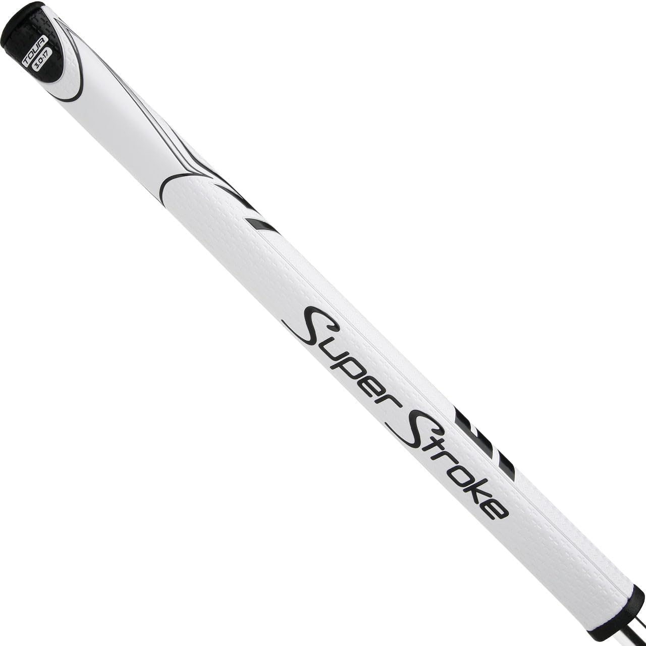 SuperStroke Zenergy Tour 3.0 17" Golf Putter Grip with No Taper Enhanced SPYNE Technology, New Multi-Zone Texturing, Black/White