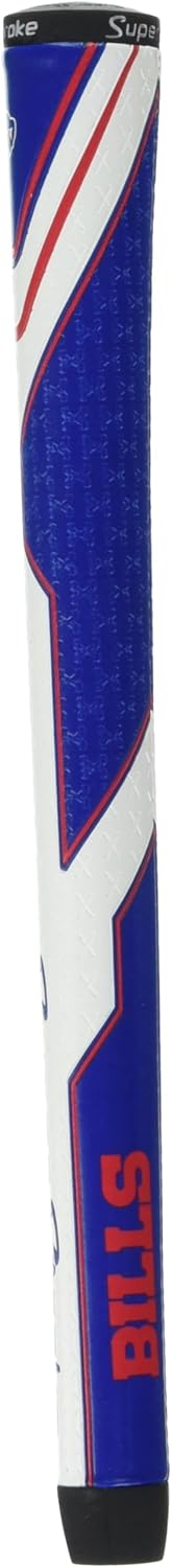 SuperStroke NFL Golf Club Grip, Standard Size, Black, Rubber, Textured