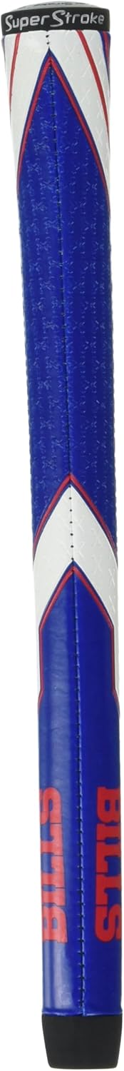 SuperStroke NFL Golf Club Grip, Standard Size, Black, Rubber, Textured