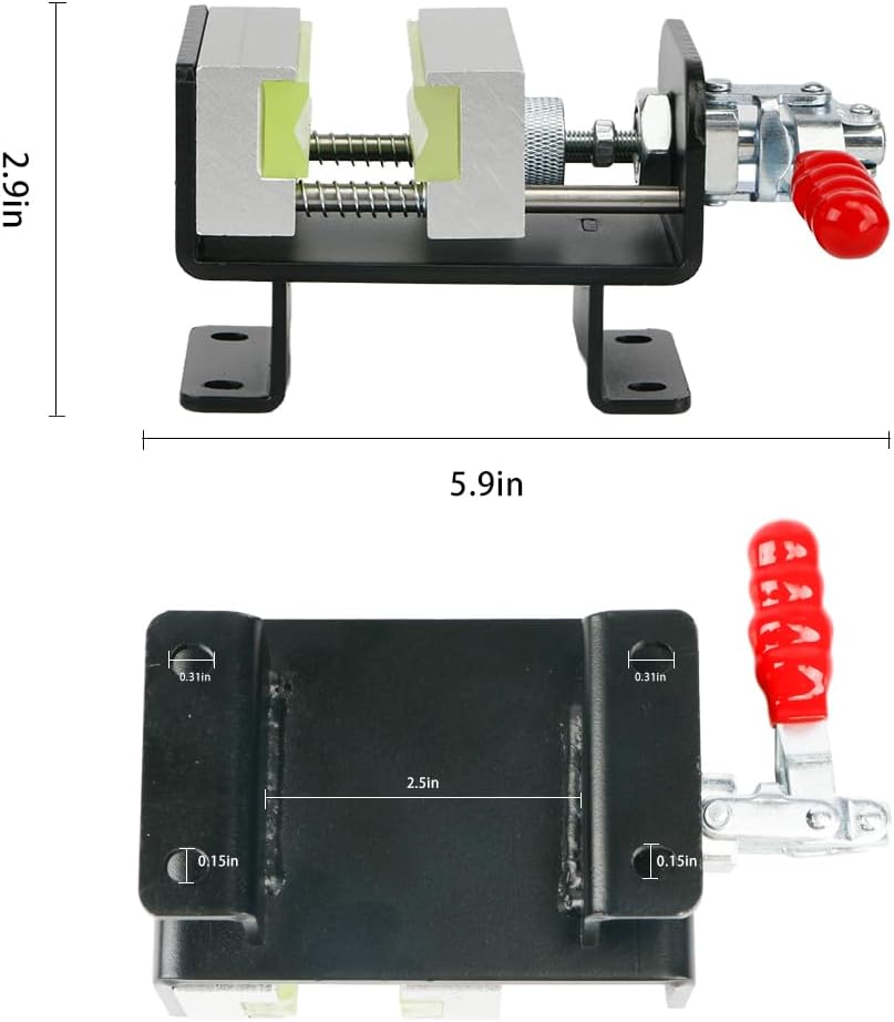 wosofe Golf Club Regrip Vise Tool,Golf Club Gripping Station Quick Shaft Clamp,Grip Replacement Tool,Package Rubber Non-Slip Manual Handle Easy to Install Detachable,Golf Workshop Supplies