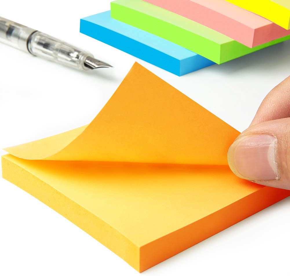 16 Pads Pop Up Sticky Notes 3x3 Refills Bright Colors Self-Stick Notes Pads Super Adhesive Sticky Notes Great Value Pack