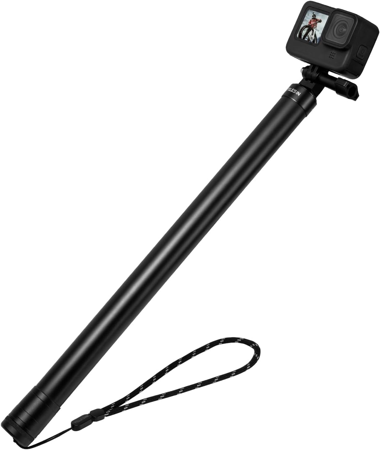 TELESIN Selfie Stick Long Pole (118"/3M),Carbon Fiber Waterproof Dive Extension Monopod for GoPro 13 12 11 10 9 DJI Osmo 360 Action 3 4 5 Pocket 3 Insta360 X4 X5 Go 3 Ace Pro Bike Motorcycle Accessory