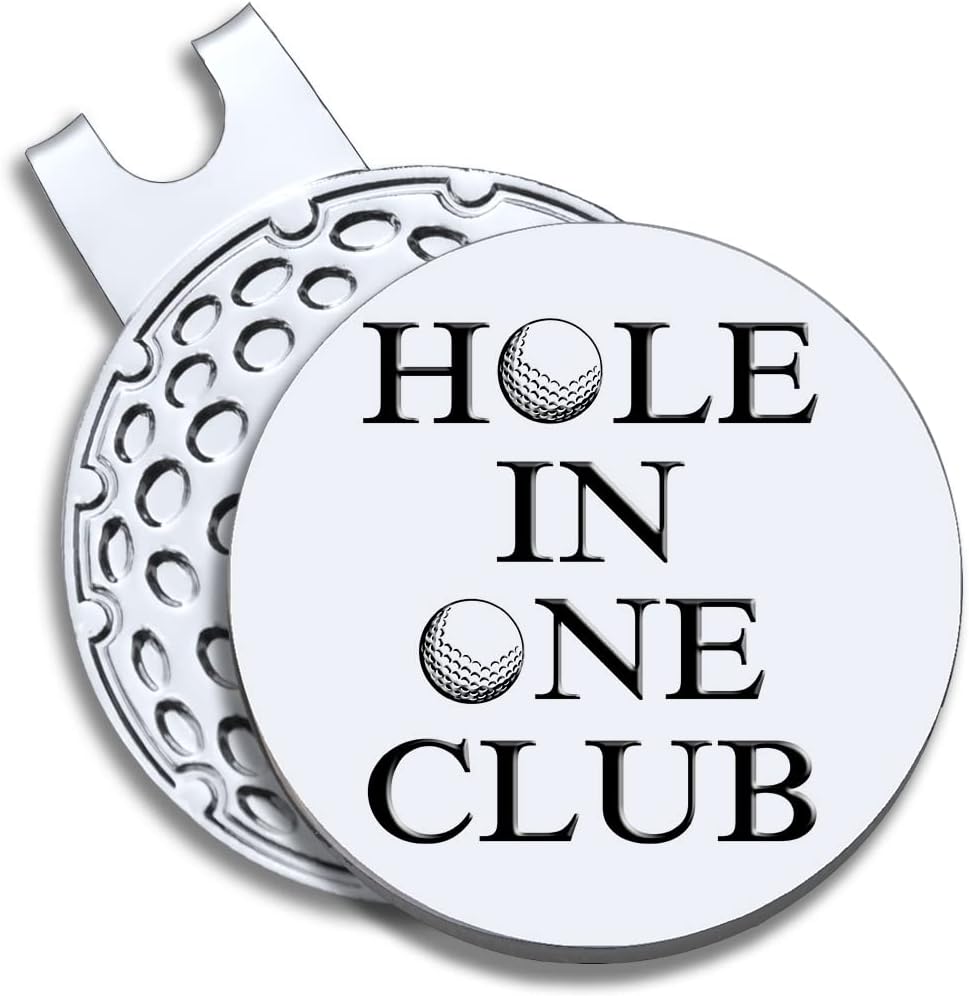 Men Golf Ball Marker with Magnetic Hat Clip, Funny Golf Accessories Gifts for Men, Novelty Birthday Gifts for Male Golfer Fan