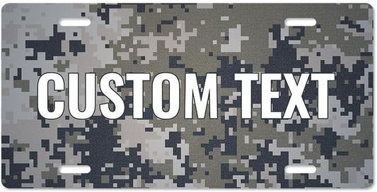 Unique Vanity License Plates | 16 Individual Designs | 3 Sizes (Automobile, Golf Cart, Motorcycle/Bike) | Made in U.S.A. | Custom Car Tags (Digital Camo, Motorcycle/Bike (6" x 3"))