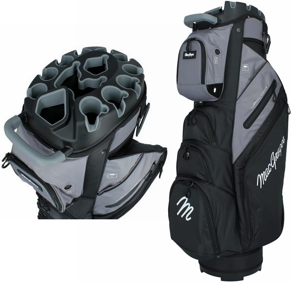 MacGregor MACLOCK Ultimate Divider System Cart Bag with 14 Way Organizer Divider Top and Individual Club Locking Slots