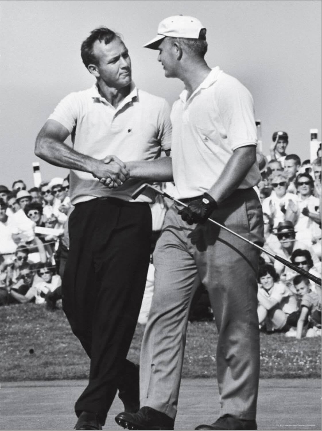 ART.COM Stretched Canvas Print Golfer Jack Nicklaus and Arnold Palmer During National Open Tournament by John Dominis, 24" x 32"