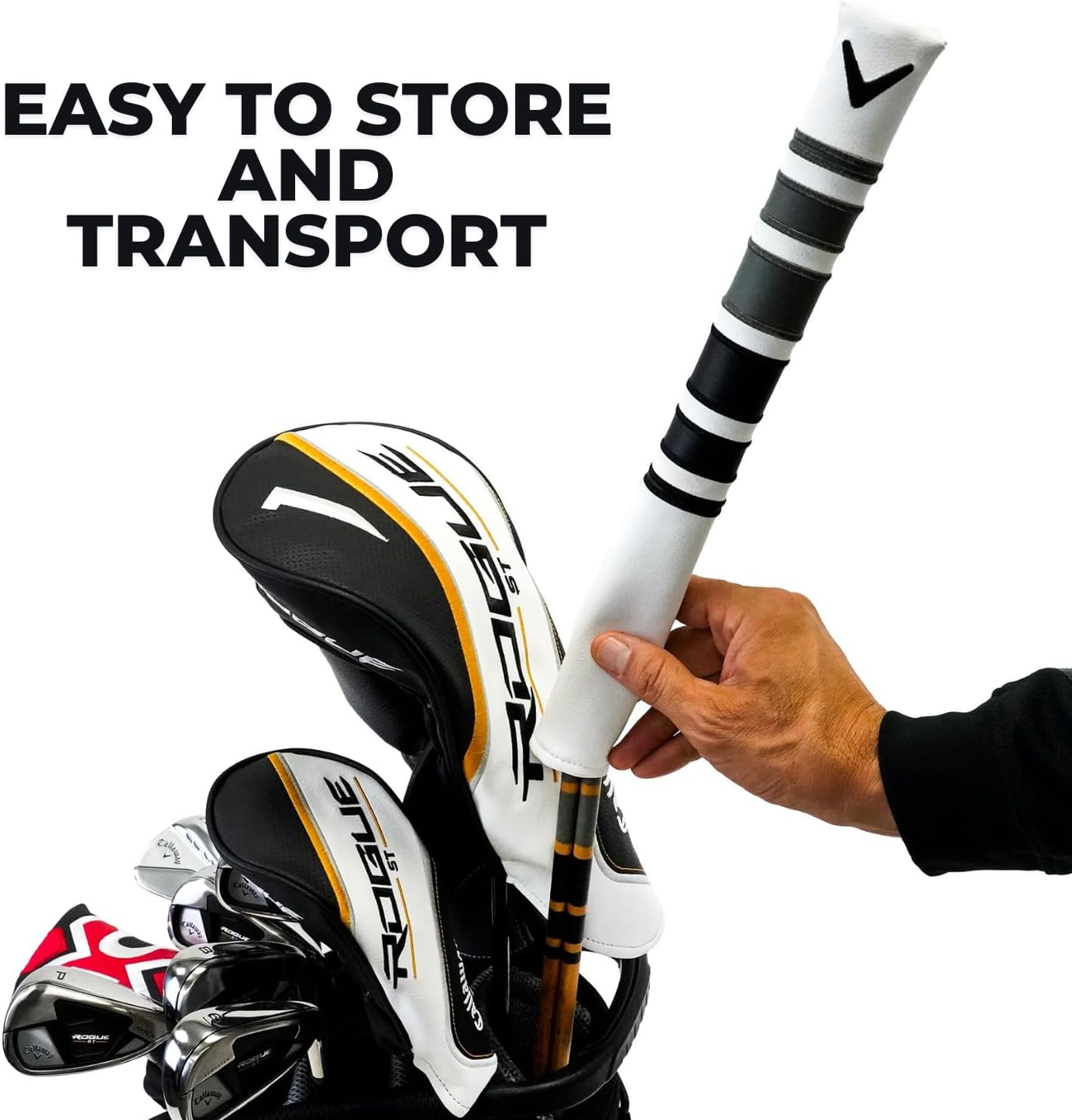 Callaway Heritage Wood Golf Alignment Sticks with Cover