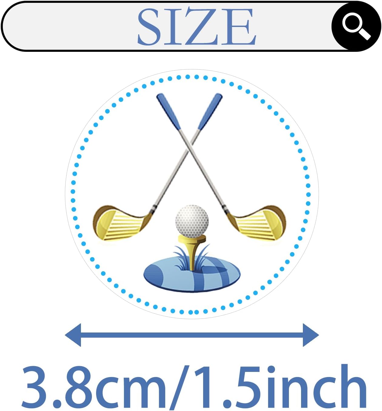 500 Golf Themed Party Decorations Labels Roll Stickers Party Supplies Birthday Baby Shower Party Favors Decor DIY Sticker Labels