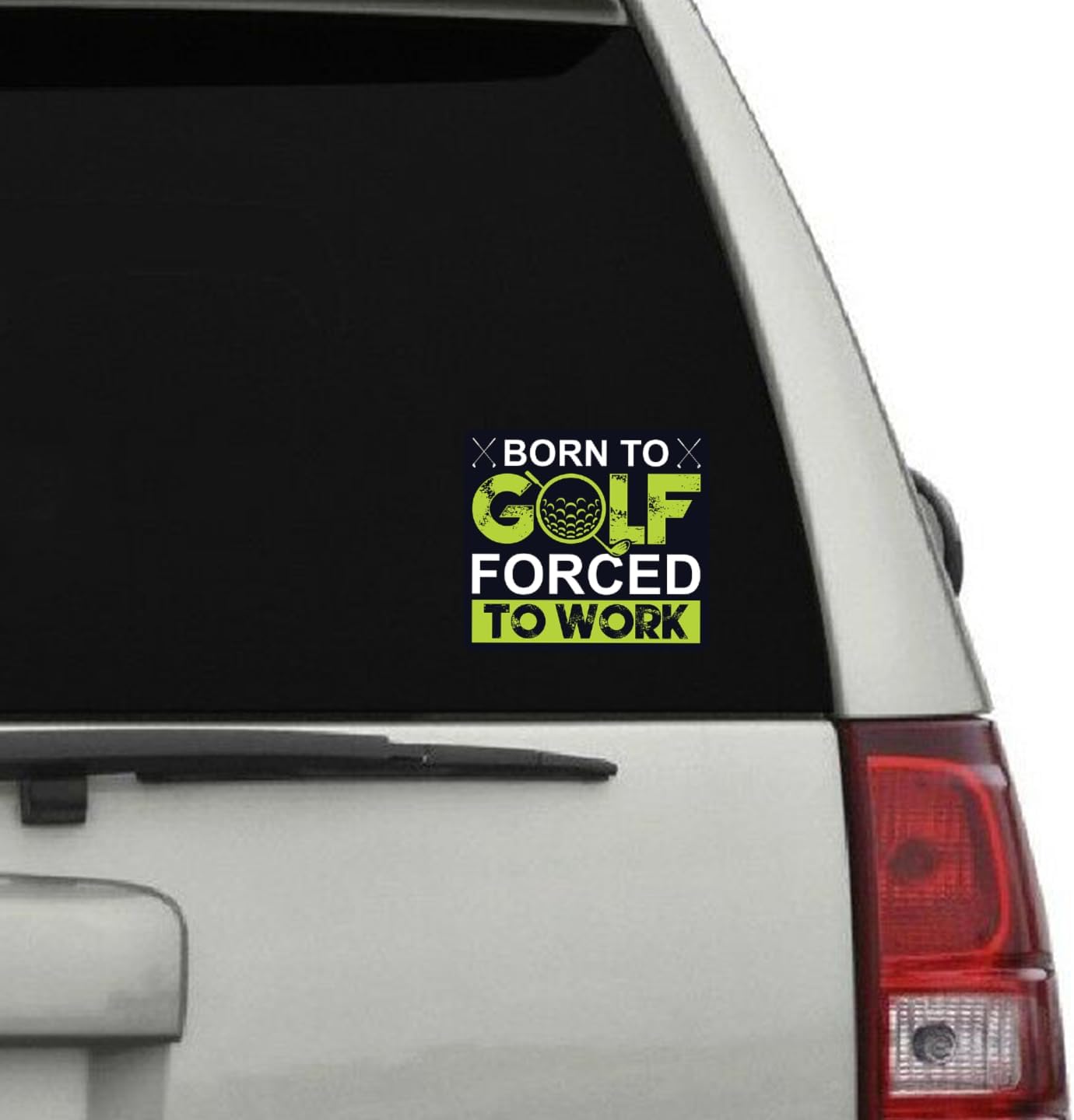 Funny Golf Stickers – Choose from 10 Humorous Designs – Durable Waterproof Vinyl Decals for Cars, Golf Carts, Laptops, Windows, Bumpers & More – 5 Inch (Born to Golf)