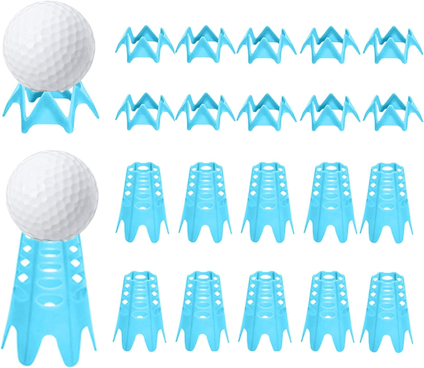 Plastic Golf Tees, Golf Simulator Tees for Home, Outdoor Indoor Golf Tees Simulator Practice Training, Golf Mat Tees for Winter Turf and Driving Range