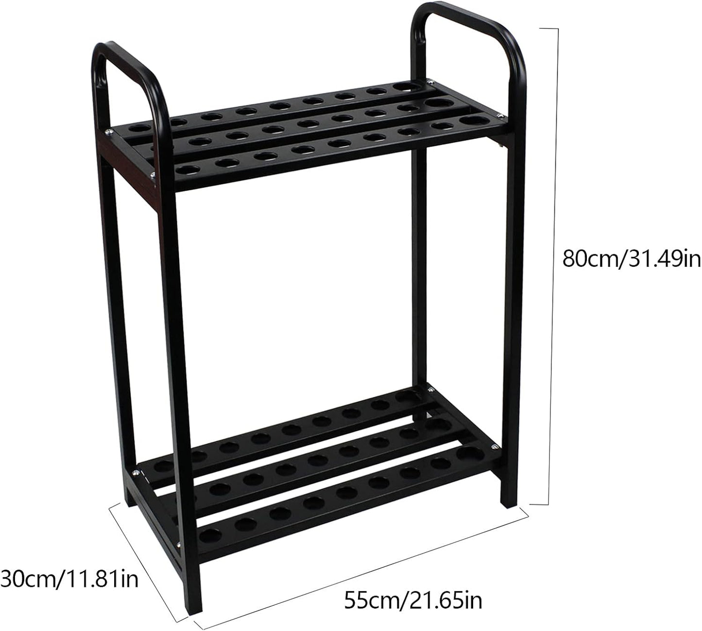 Gdrasuya10 Golf Club Organizer Display Stand, 27-Holes Golf Clubs Storage Rack Floor Stand Metal Putter Shelf Equipment for driving range, Golf club placement, 11.81"x21.65"x31.5"