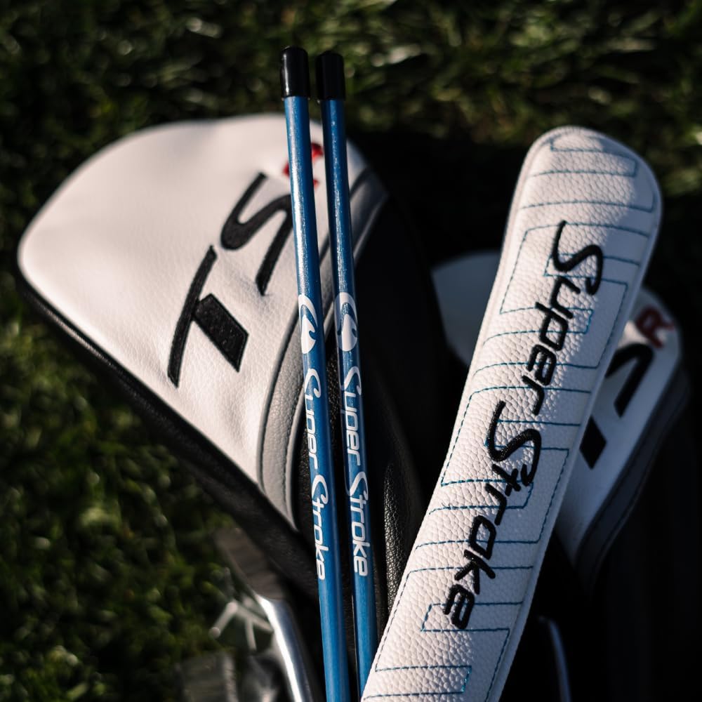 SuperStroke Golf Alignment Sticks 45" Fiberglass Rods, Full Swing Training Aid Kit, Help's with Posture Correction and Shot Accuracy