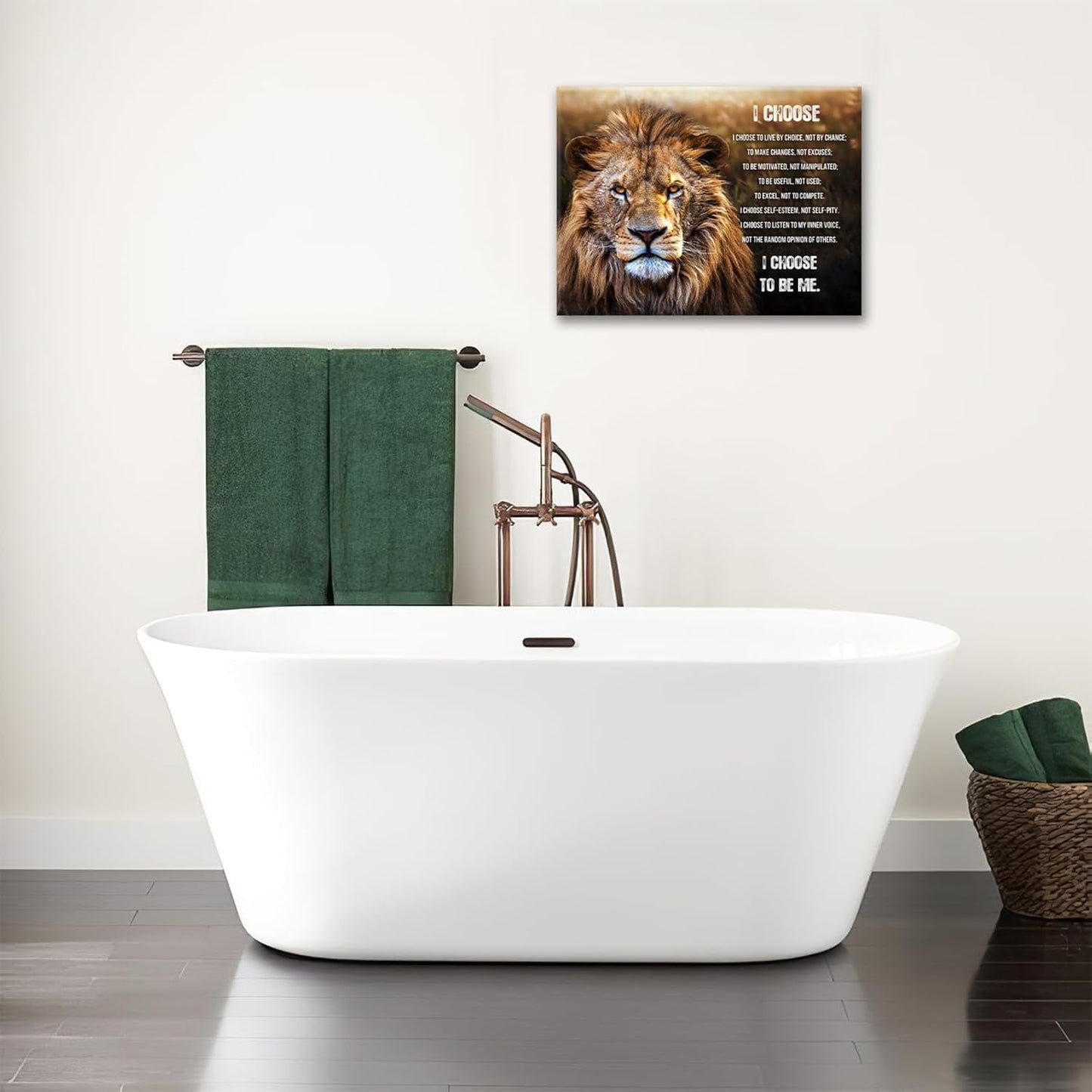 Lion Wall Art, Motivational Pictures Wall Decor God Says You Are Canvas Prints Framed Artwork Paintings Poster Home Office Decorations For Bathroom Bedroom Living Room Kitchen 24l X 20w