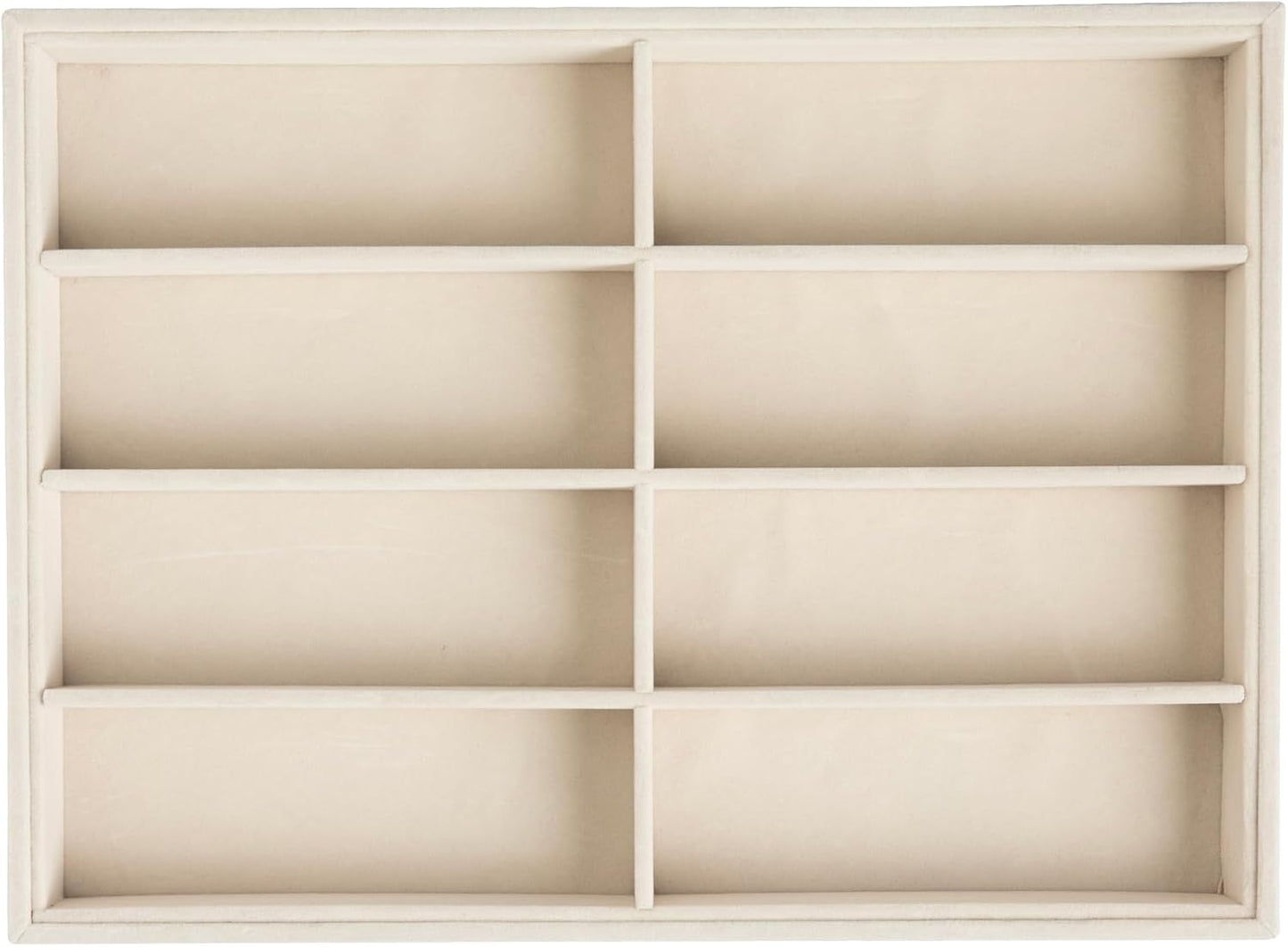 Frebeauty Sunglass Organizer,Velvet Glasses Organizer,8-Slot Sunglasses Tray for Drawer, Men's/Women's Sunglasses Box