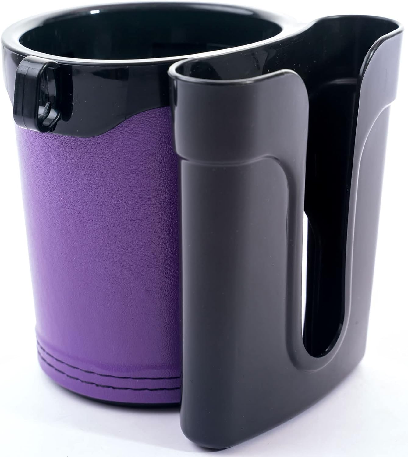 Bike Cup Holder Handlebar Cruiser with Cell Phone Holder Key Holder for Bicycle Motorcycle Scooter Boat Purple