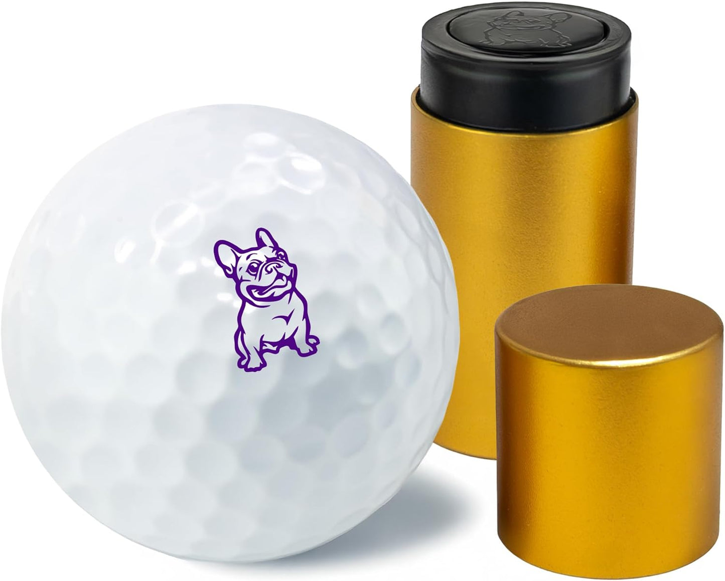 Golf Ball Marker Stamp with TiteSeal™ Technology - Dog - Many Designs to Choose - Purple