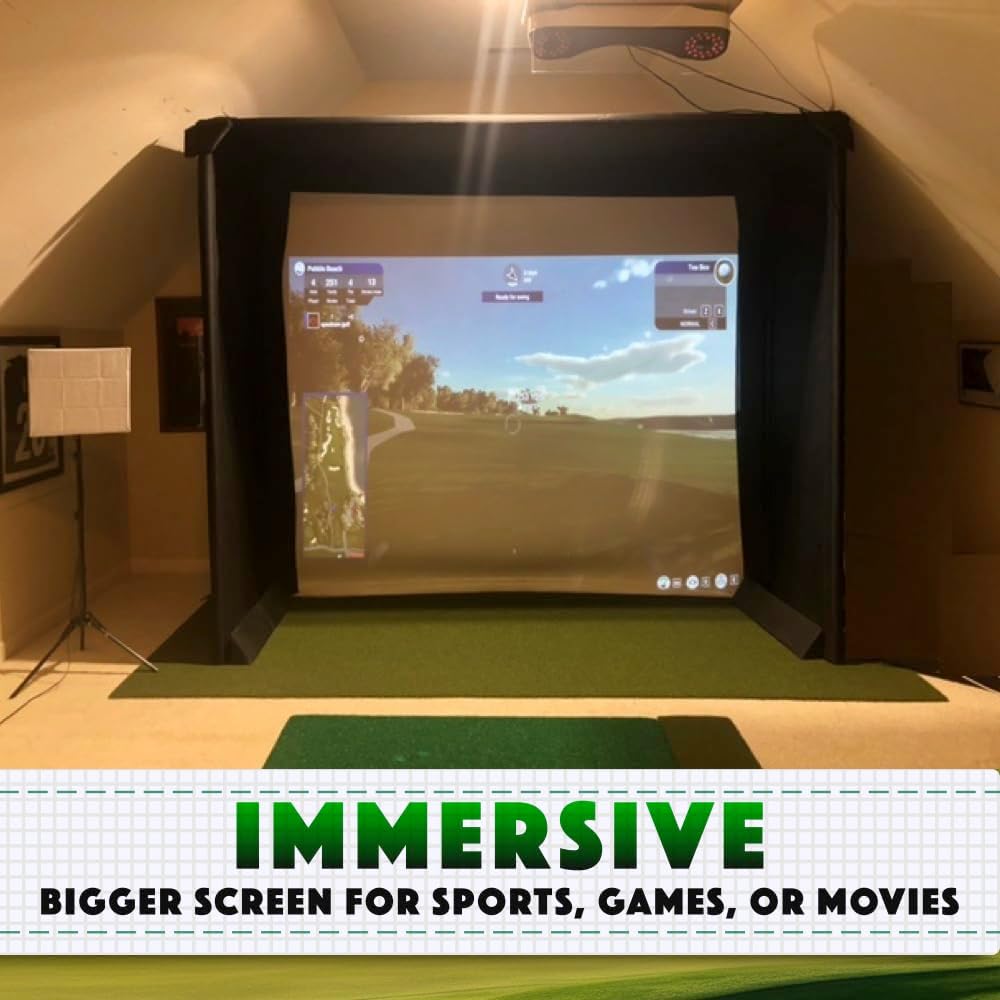 SPECTRUM GOLF SIMULATORS-Golf Cage-Padded-DIY-Premium Poly Spacer Golf Screen-US Made