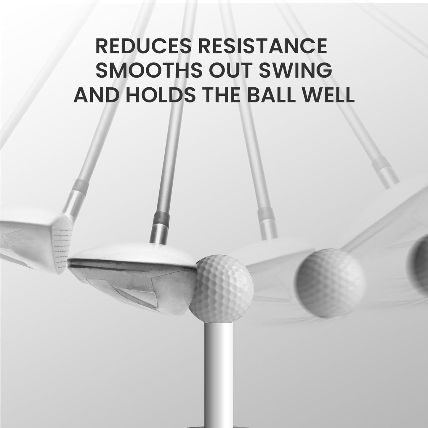 FINGER TEN Golf Rubber Tees Driving Range Value 5 Pack, Mixed Size or 5 Same Size for Practice Mat