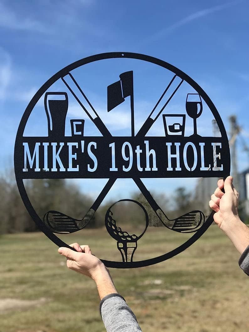19th Hole Custom Golf Sign