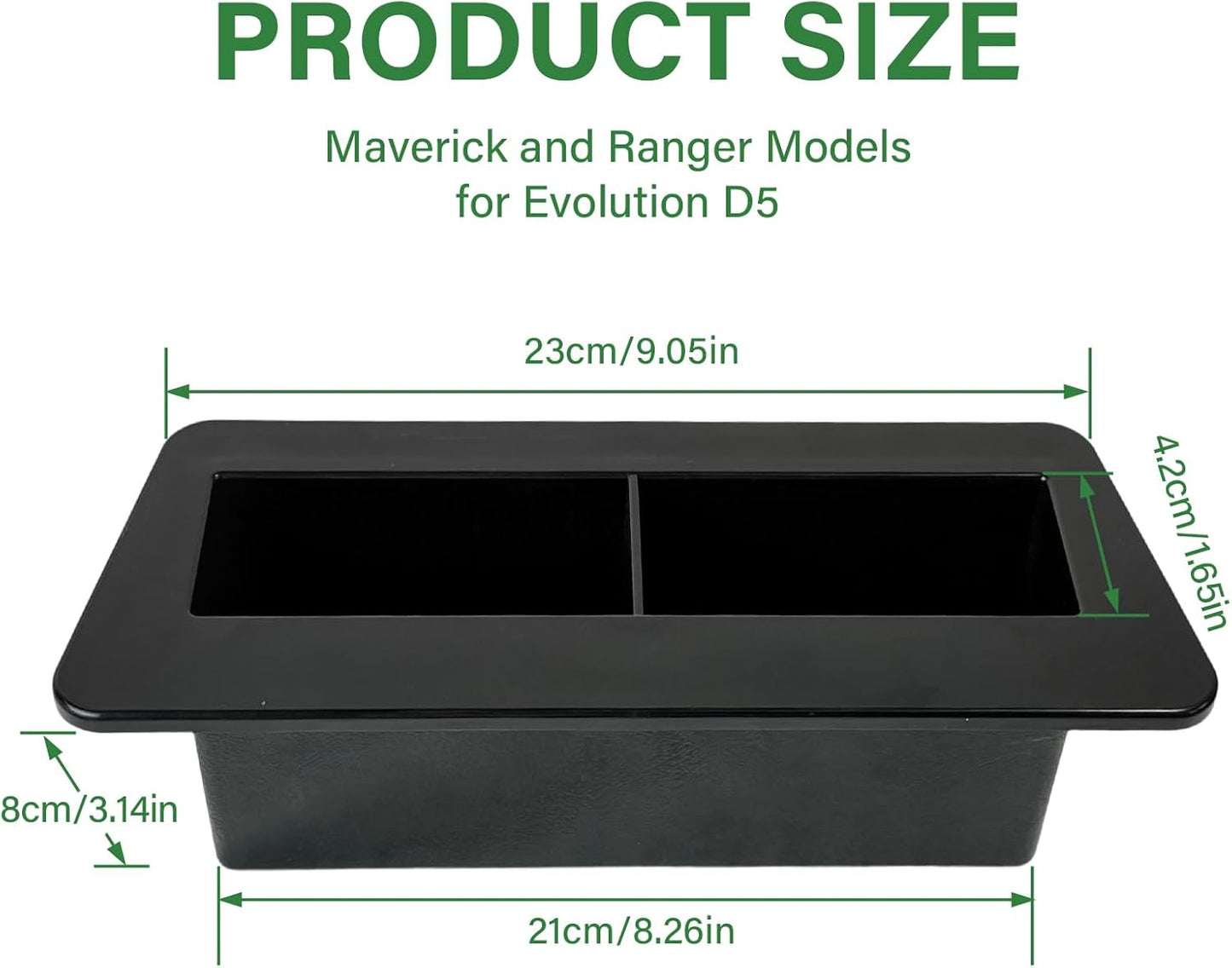 ABS Golf Cart Phone & Wallet Holder with Drain Hole,Golf Ball Holder for Evolution D5 Maverick and Ranger Models, Evolution Golf Cart Accessories, Black