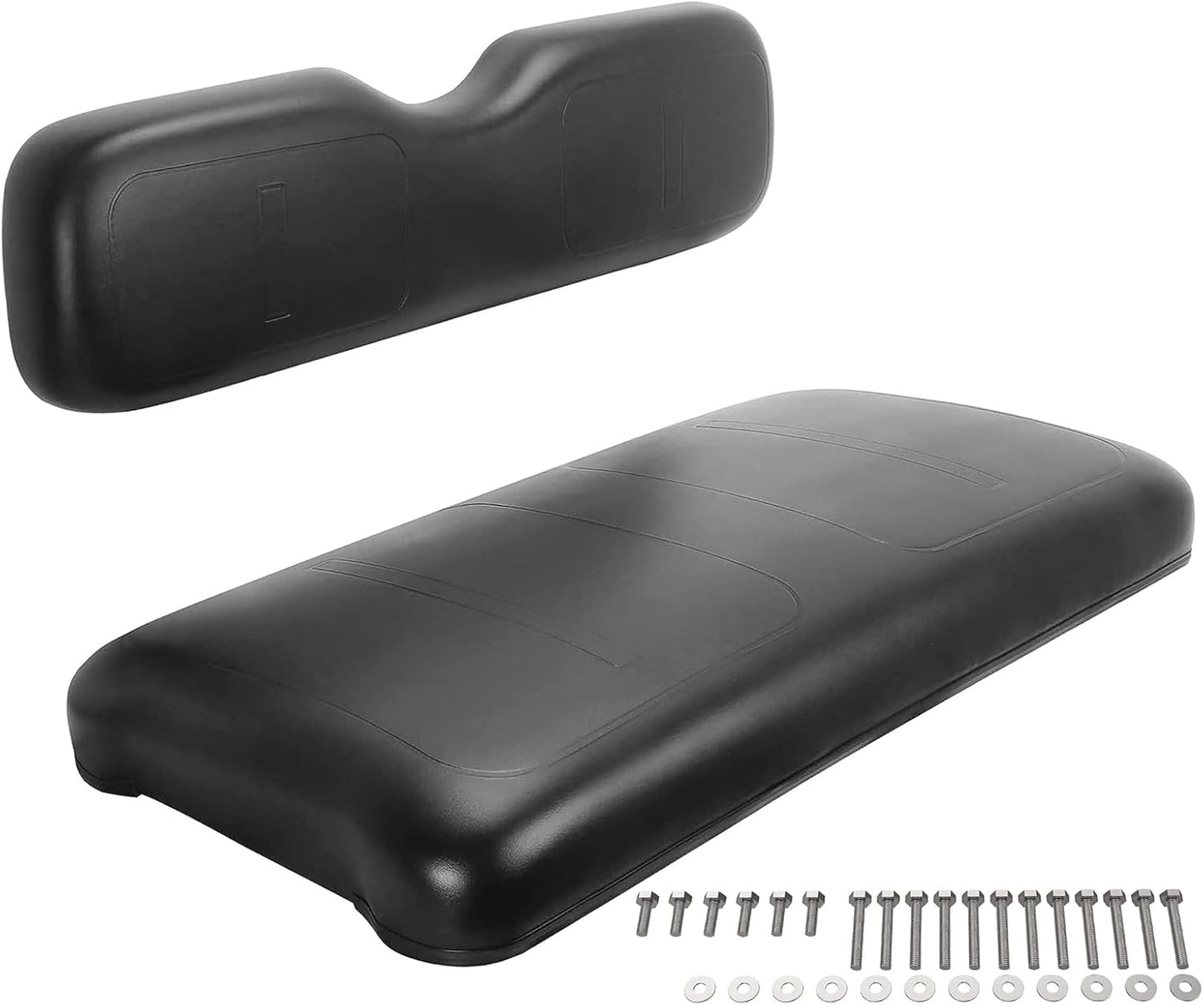 Golf Cart Seats Front Seat Bottom & Seat Back Assembly for EZGO TXT/Medalist 1994-2013 Models, Replaces OEM # 71751-G04, factory size (Seat Set Black)