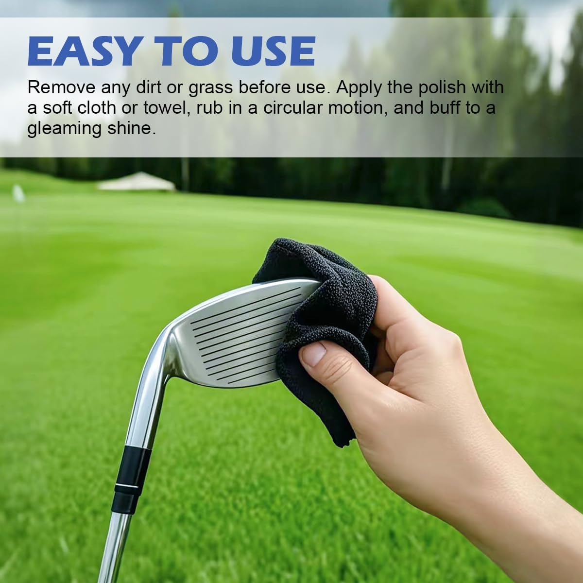SCOTTCHEN Golf Club Polish,Golf Groove Cleaner,Golf Club Cleaner and Scratch Remover 8 Oz - 2000 Grit Formula for Premium Shine & Protection