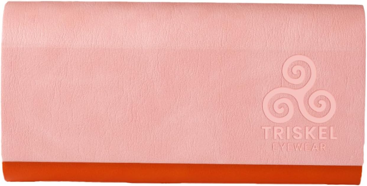 Dual Glasses Case, 2-in-1 Hard Shell PU Leather Case for Eyeglasses, with Magnetic Closure for Men & Women