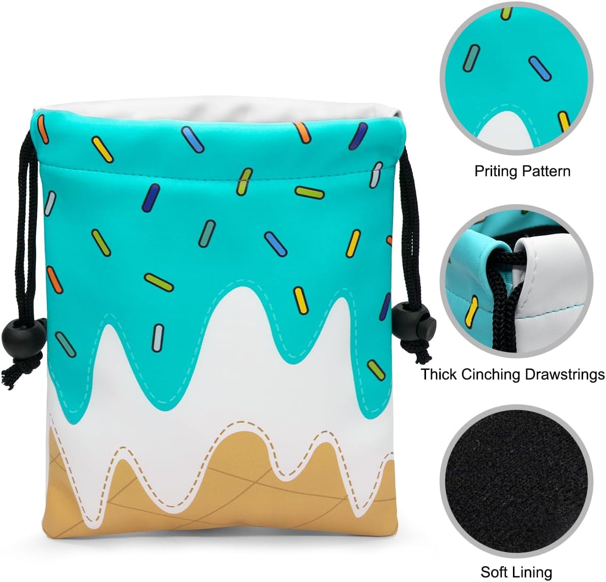 Golf Valuables Pouch, Leather Golf Tee Pouch with Drawstring Closure Golf Ball Tee Handbag Portable Golf Accessories
