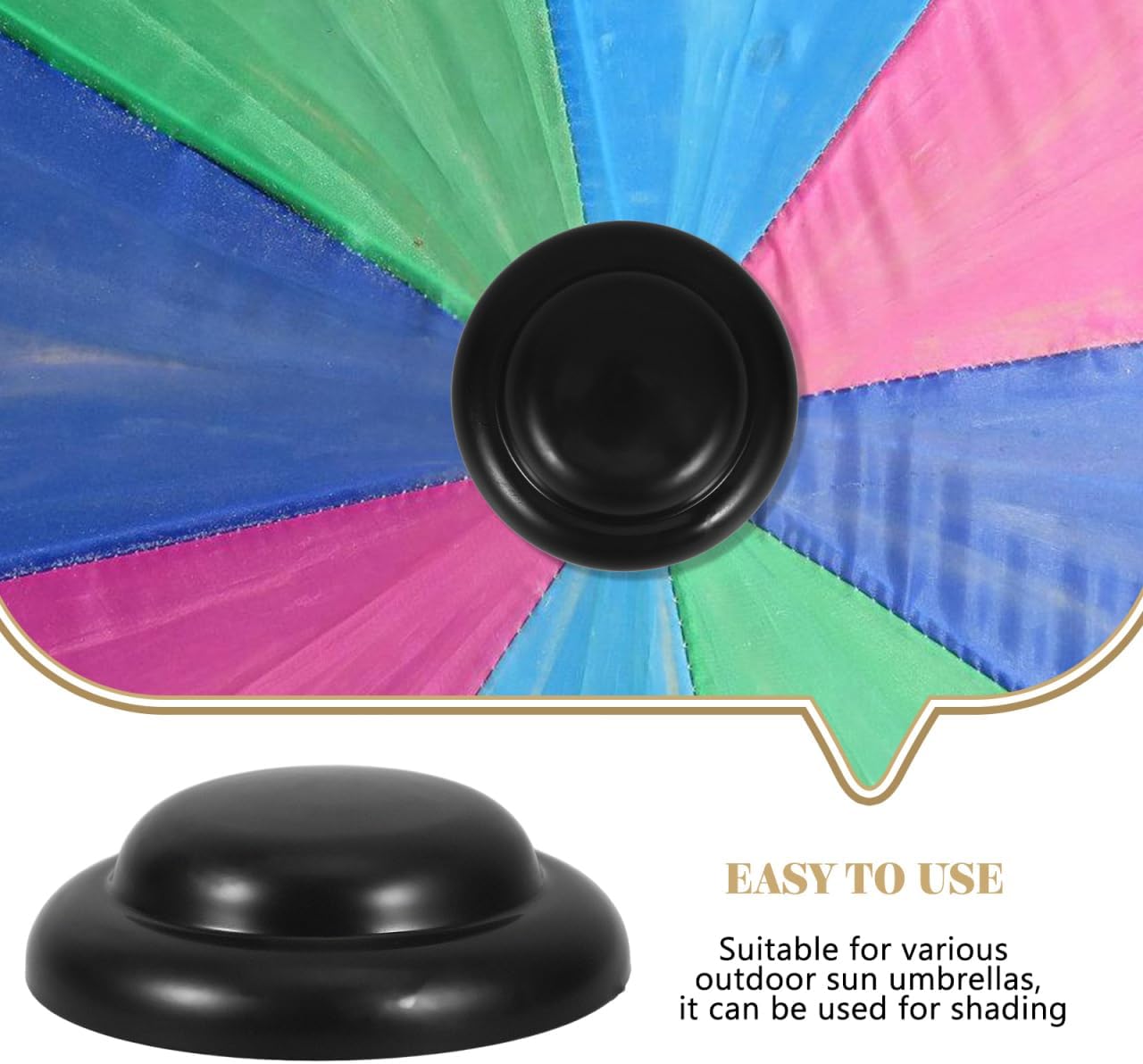Patio Umbrella Tip Cap Replacement Part Outdoor Umbrella Top Screw Cap for Pole Handle Decks Parties Patios