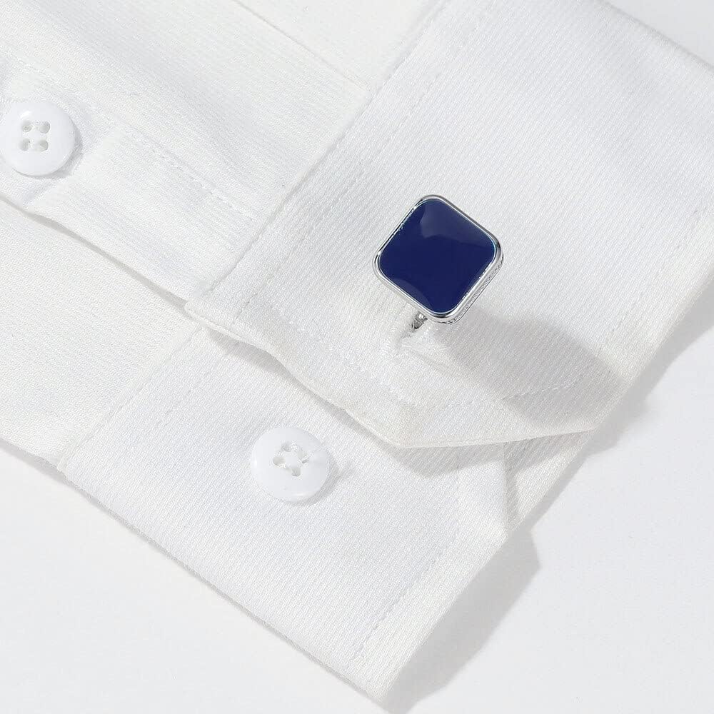 S&W Wedding Cufflinks for Men Cuffs with Gift Box Business for Tuxedo Shirts