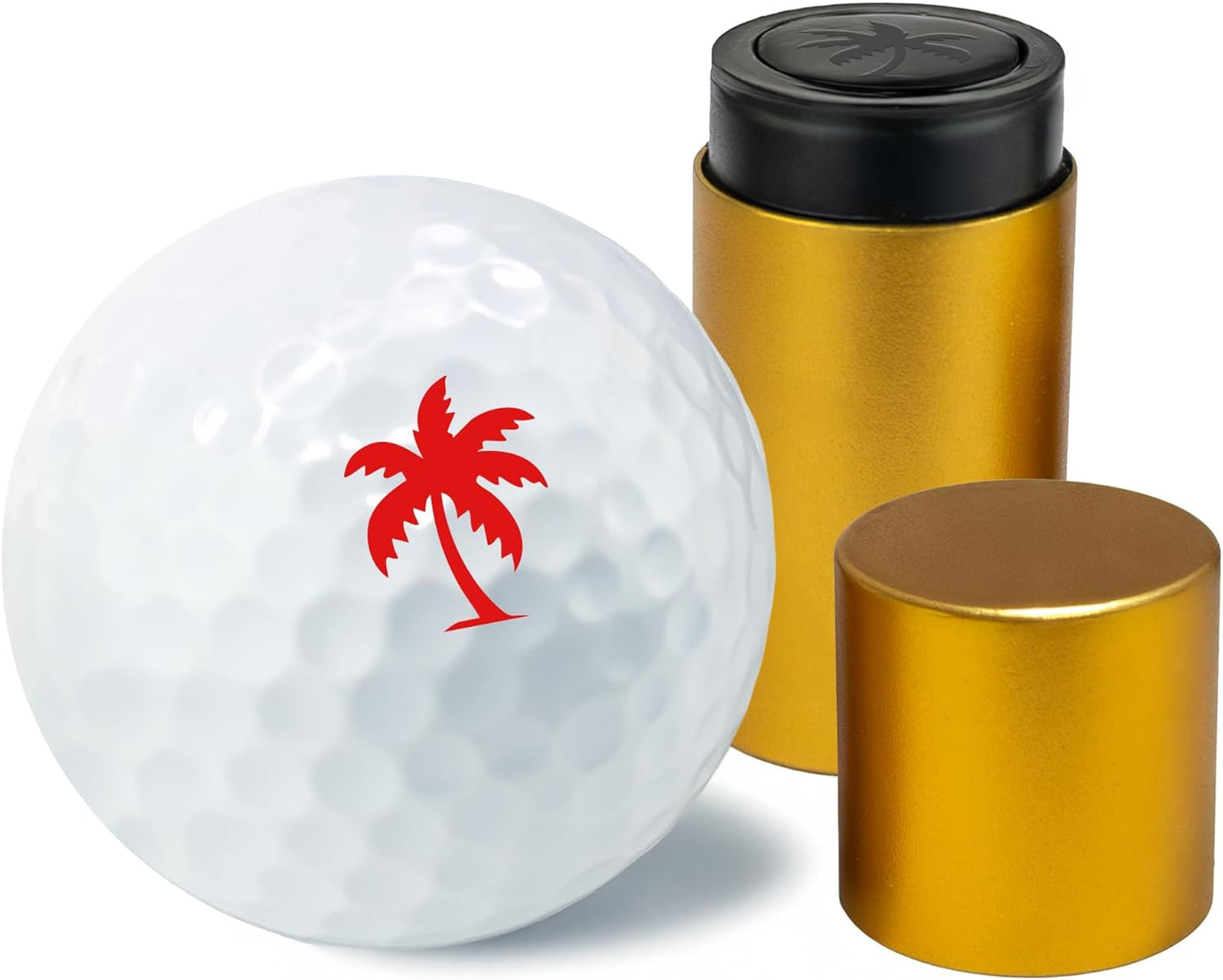 Golf Ball Marker Stamp with TiteSeal™ Technology - Palm Tree - Many Designs to Choose - Red