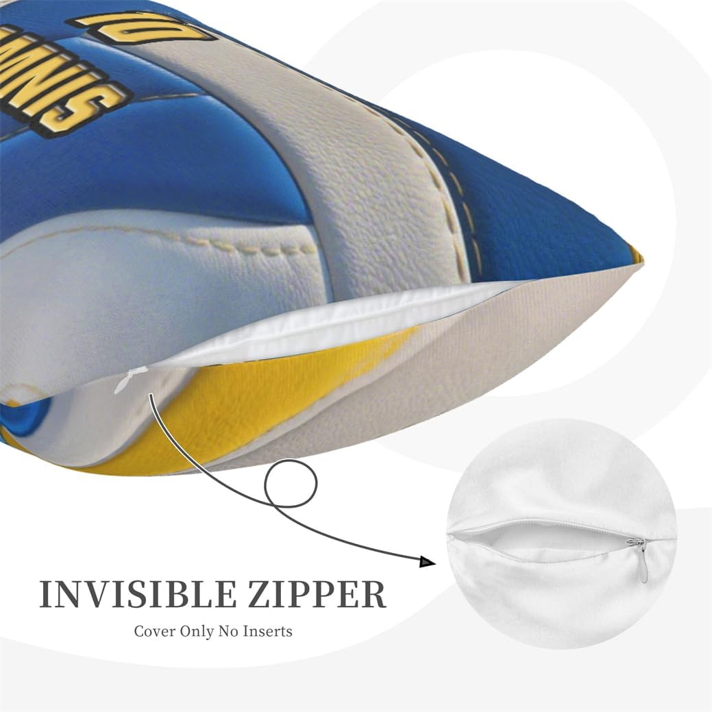 Volleyball Lovers Home Decor Gift for Sofa Bedding Customized Sports Themed Throw Pillow Cover Custom Name Ball Sport Themed Volleyball Throw Pillow Cover Personalized Sport Enthusiast Pillowcase