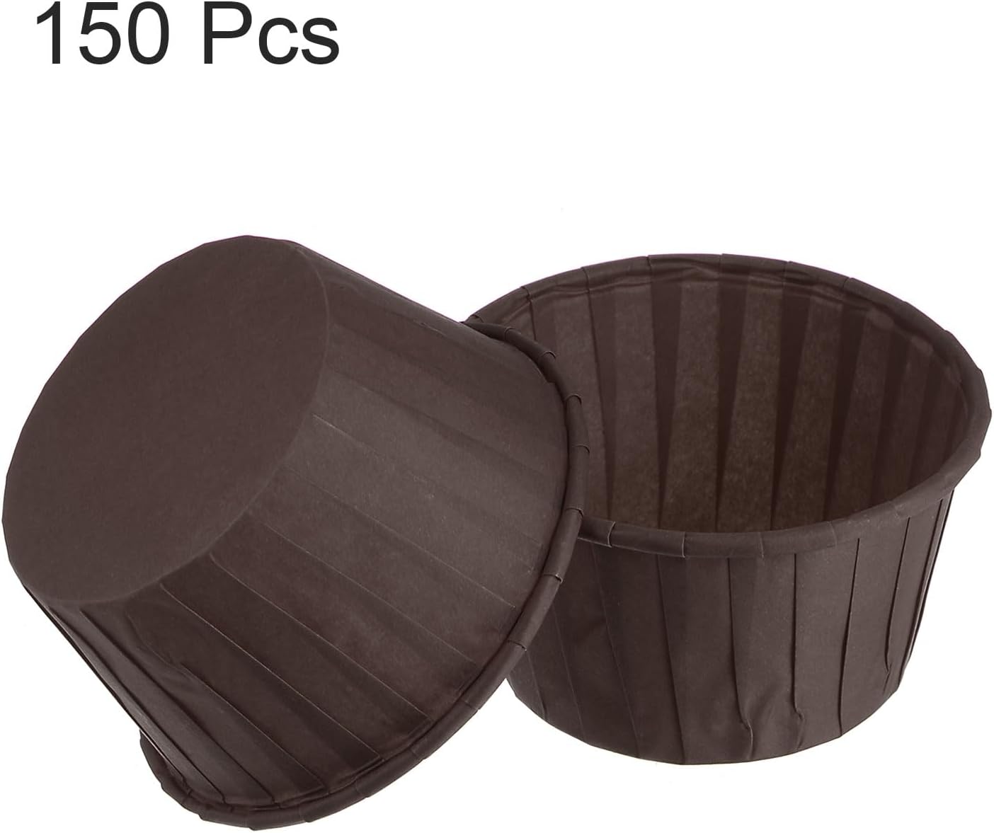 HARFINGTON 150Pcs Cupcake Baking Cups 3.5oz Standard Size Paper Cupcake Liners Greaseproof Wrappers Disposable for Wedding Birthdays Christmas Dessert, Coffee
