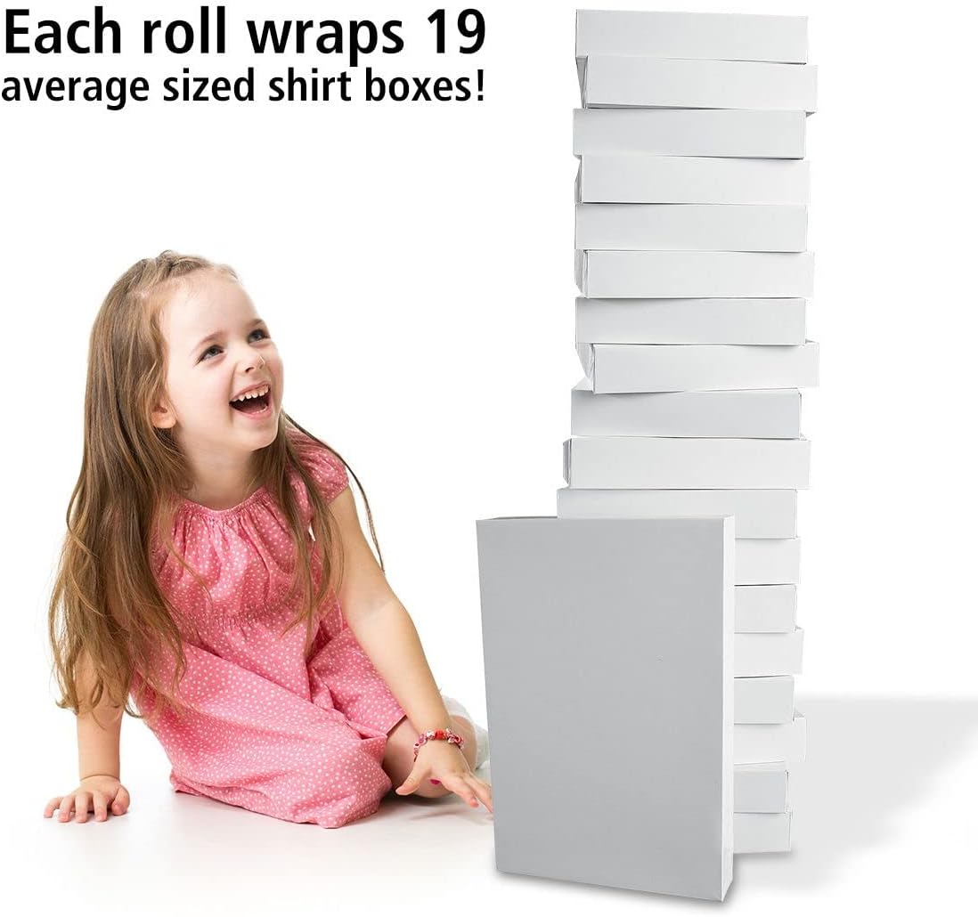 Current Rainbow Birthday Jumbo Rolled Gift Wrap (1 Giant Roll, 61 sq. ft.) Peek-Proof, For Birthdays, Graduations, Baby Showers and More