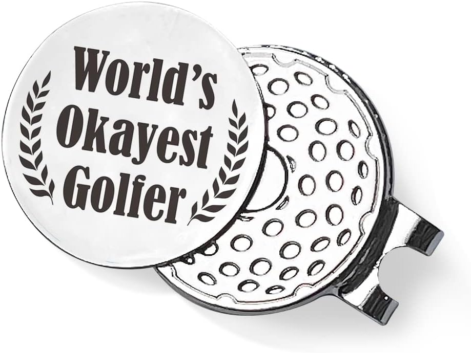 QVUXZ Golf Ball Marker Gifts for Men Women Golfers, Golf Lover Birthday Christmas, Golfing Gifts for Boyfriend Him