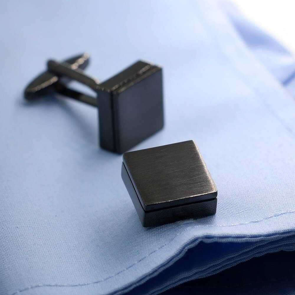 S&W Wedding Cufflinks for Men Cuffs with Gift Box Business for Tuxedo Shirts