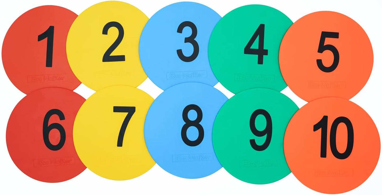 6inch Non-Skid Flat Cone Spot Markers for Sports Speed Agility Training