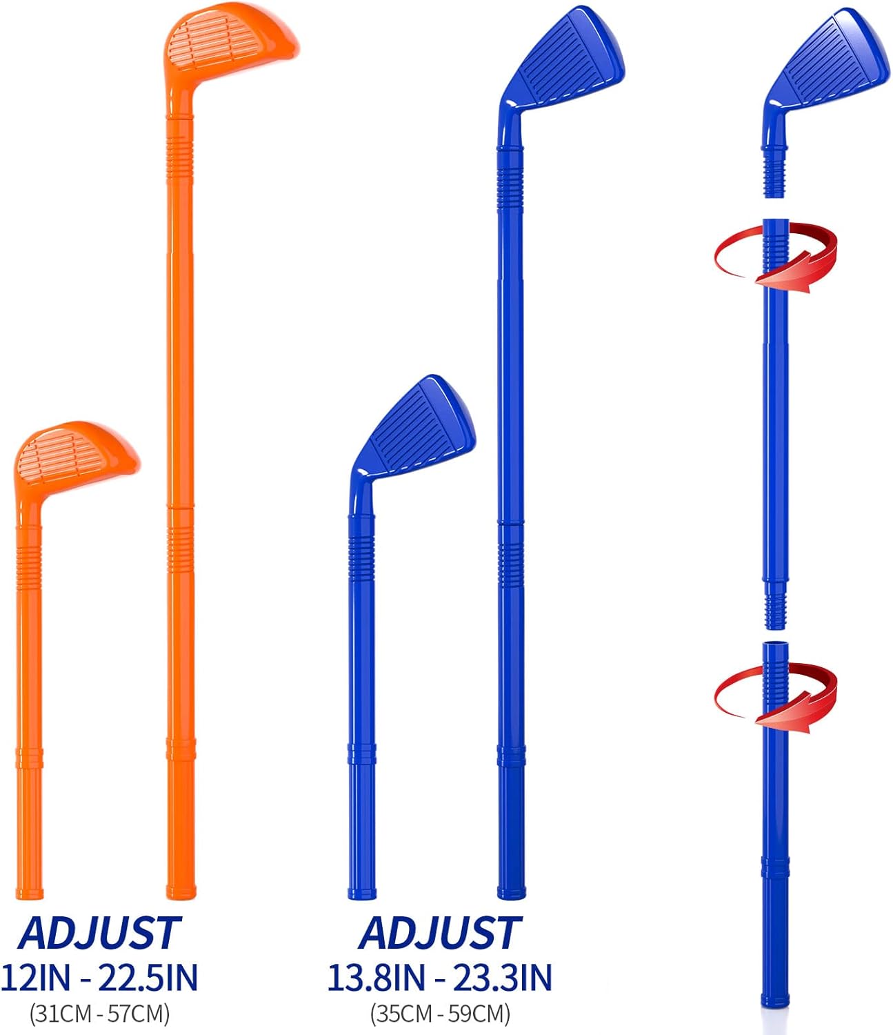 Bennol Toddler Golf Set Toys for Kids, Upgraded Kids Golf Cart Toys Sets with 4 Golf Sticks, 8 Balls and 1 Mat, Indoor & Outdoor Golf Toys for 3 4 5 6 Year Old Boys Girls Toddlers