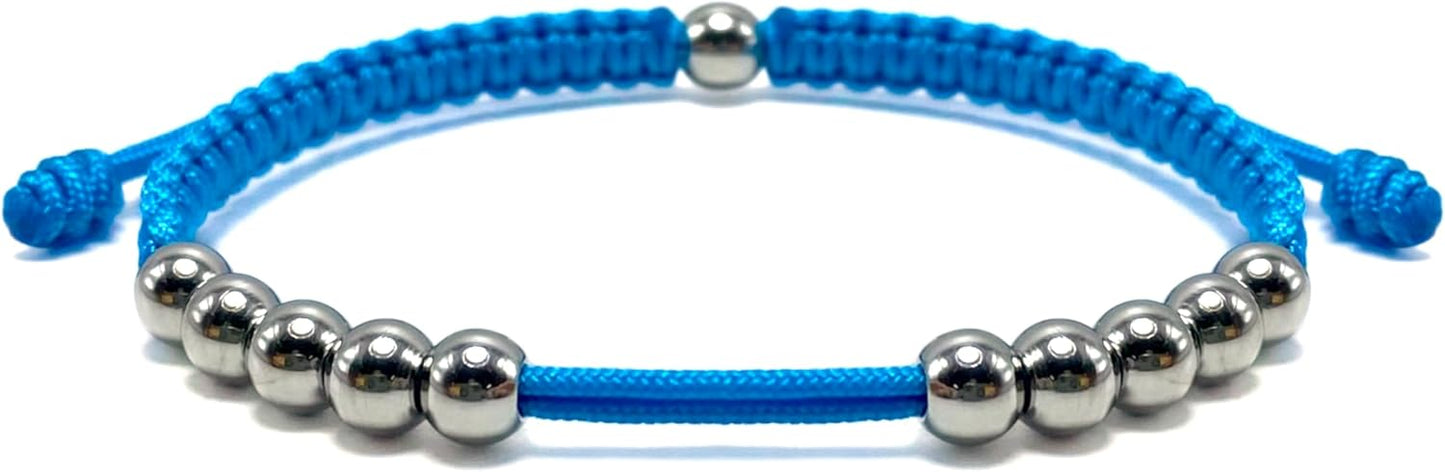 LAMIBEE Golf Stainless Steel 10 Beads Score Counter Bracelet, Golf Stroke Count Bracelet, Resizable and Easy to Adjust Golf Round Scoring Tracker, Durable and Stylish Golf Accessory