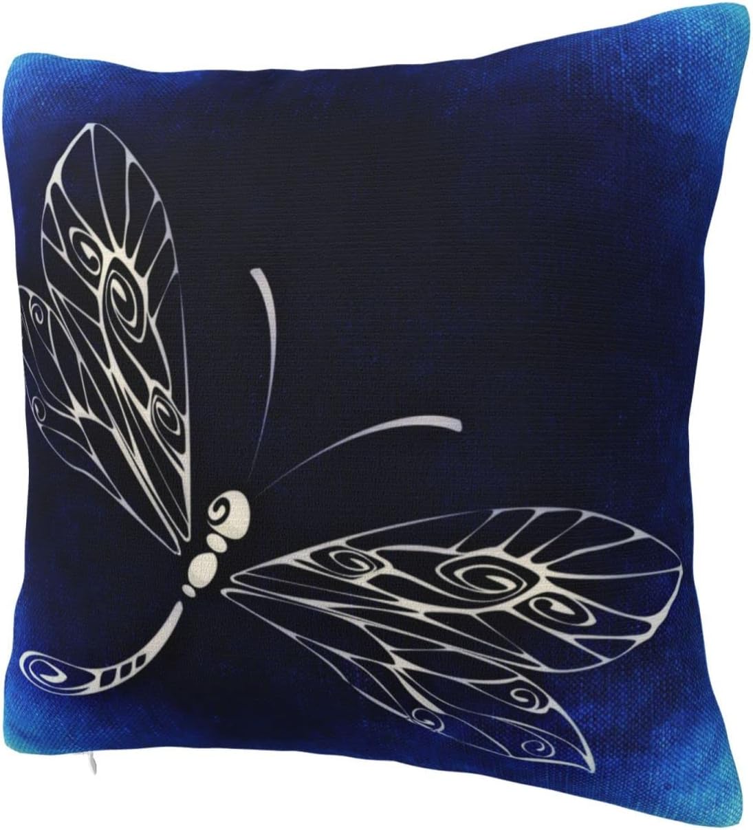 Dragonfly Blue Throw Pillow Covers 18x18 Inch Farmhouse Home Room Decor for Bedroom Living Room Sofa Car Cushion Pillow Case (CBGHH6534)