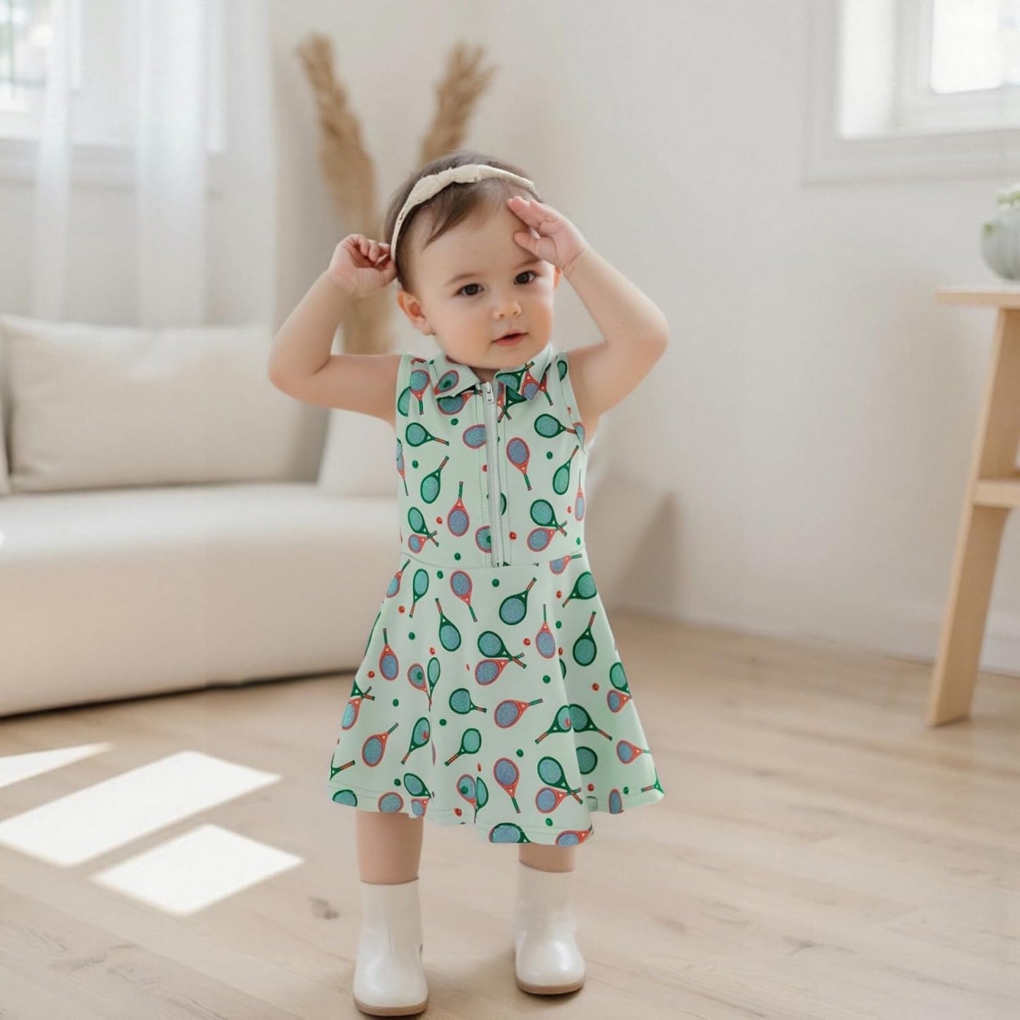 Little Girls Mardi Gras Outfit Toddler Sleeveless A Line Sun Dress Kids Zipper Party Dresses Spring Summer Clothes