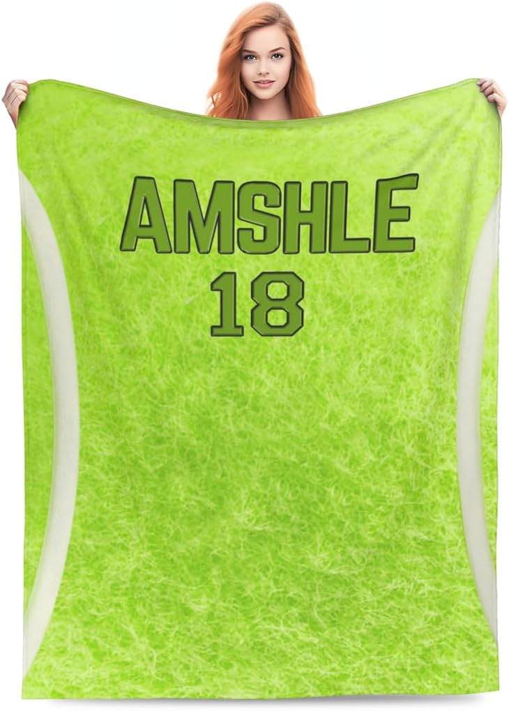 Personalized Tennis Themed Blankets for Sofa Bedding Travel Customized Home Decor Throw Bed Blanket Tennis Sport Themed Bed Blanket Custom Name Throw-Blanket Gifts for Sport Enthusiasts