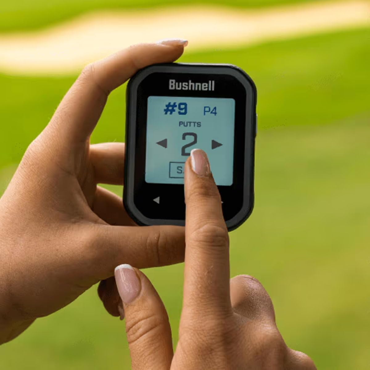 Bushnell Golf Phantom 3 Slope GPS Handlheld (Black) | 38,000+ Courses, Slope Compensation, Hazard Info, Distance Calculator, Scorekeeping, Magnet Mount, Touchscreen | Signature Series Golf Towel