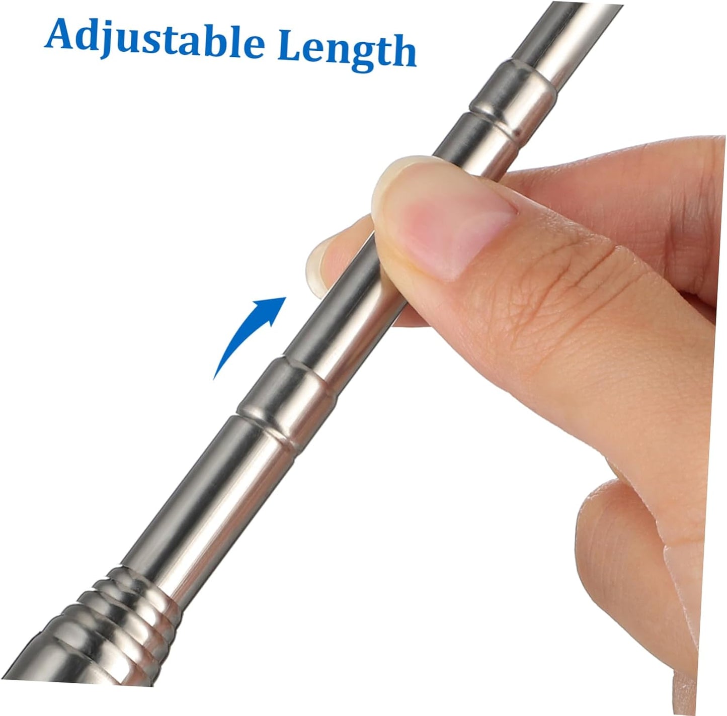 2Pcs Adjustable Stainless Steel Motorcycle Flagpole Pole, 51in Retractable Bike Flag Pole, Telescopic Motorcycle Bicycle Flag Mounts, Flagpole for Off-Road ATV Golf Cart Wheelchair