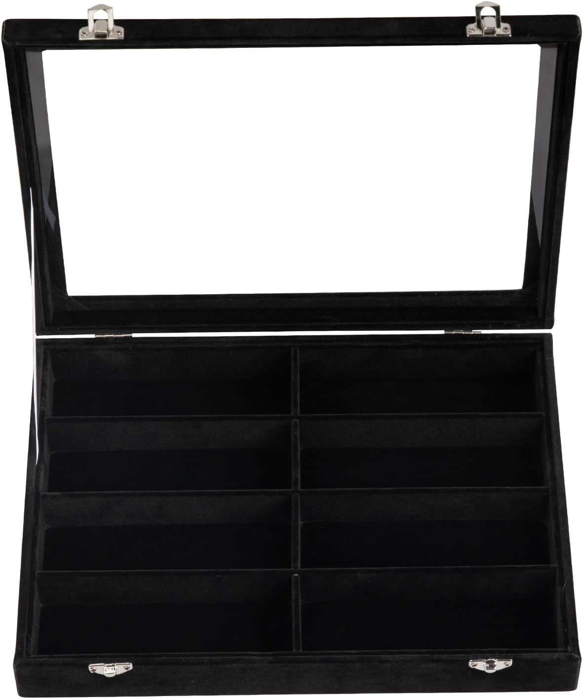Frebeauty Sunglass Organizer,Velvet Glasses Organizer,8-Slot Sunglasses Tray for Drawer, Men's/Women's Sunglasses Box