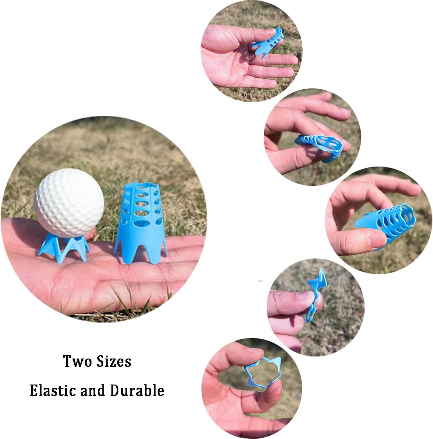 Plastic Golf Tees, Golf Simulator Tees for Home, Outdoor Indoor Golf Tees Simulator Practice Training, Golf Mat Tees for Winter Turf and Driving Range