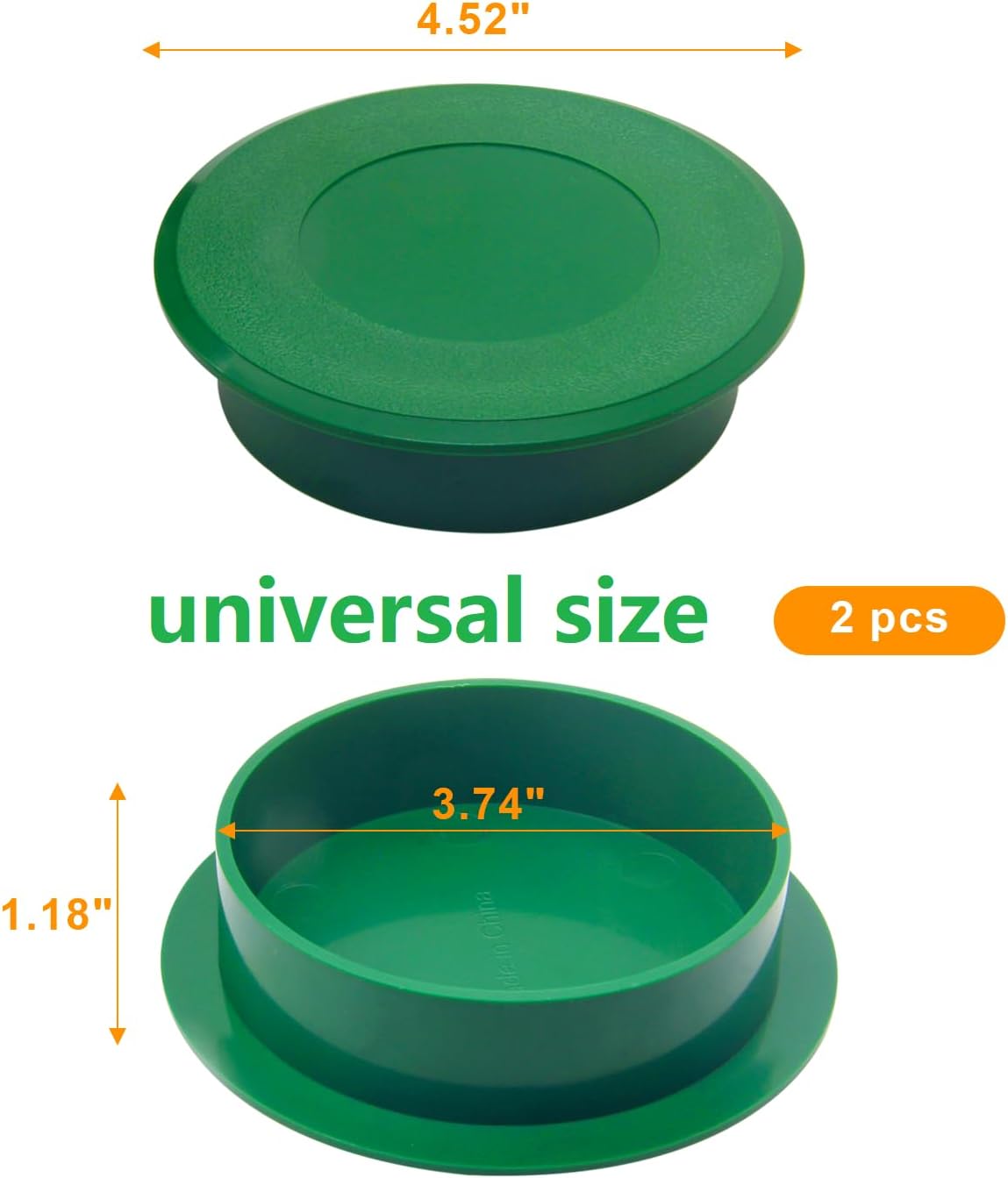 Golf Hole Cup Covers Universal Dimensions for Putting Practice Training Meets The Standards of USGA and PGA (2 Pack)
